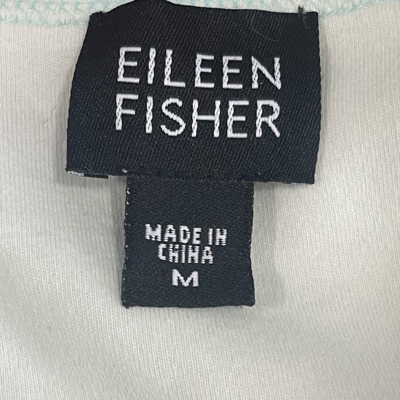 Eileen Fisher Mint Green Cotton T Shirt M - Picture 5 of 8